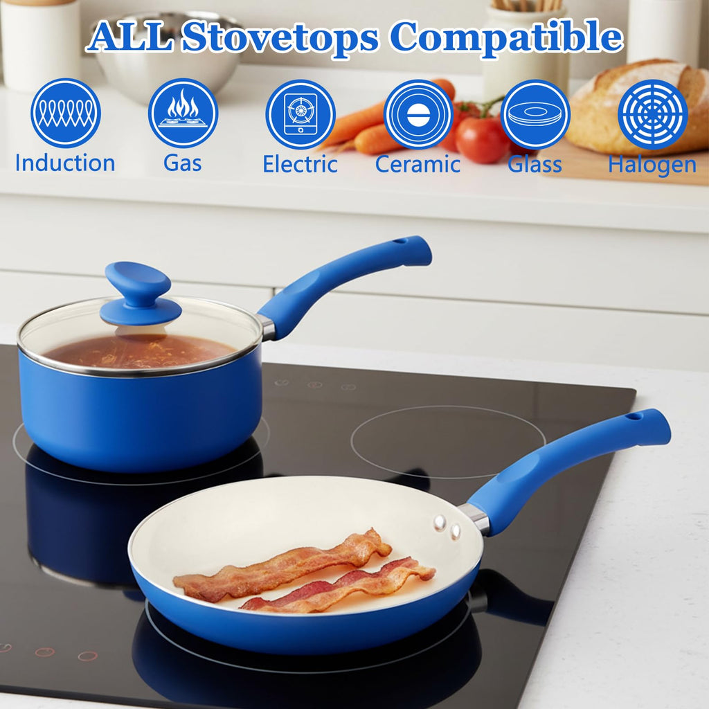Ceramic Nonstick 12 Piece Cookware Set K9957