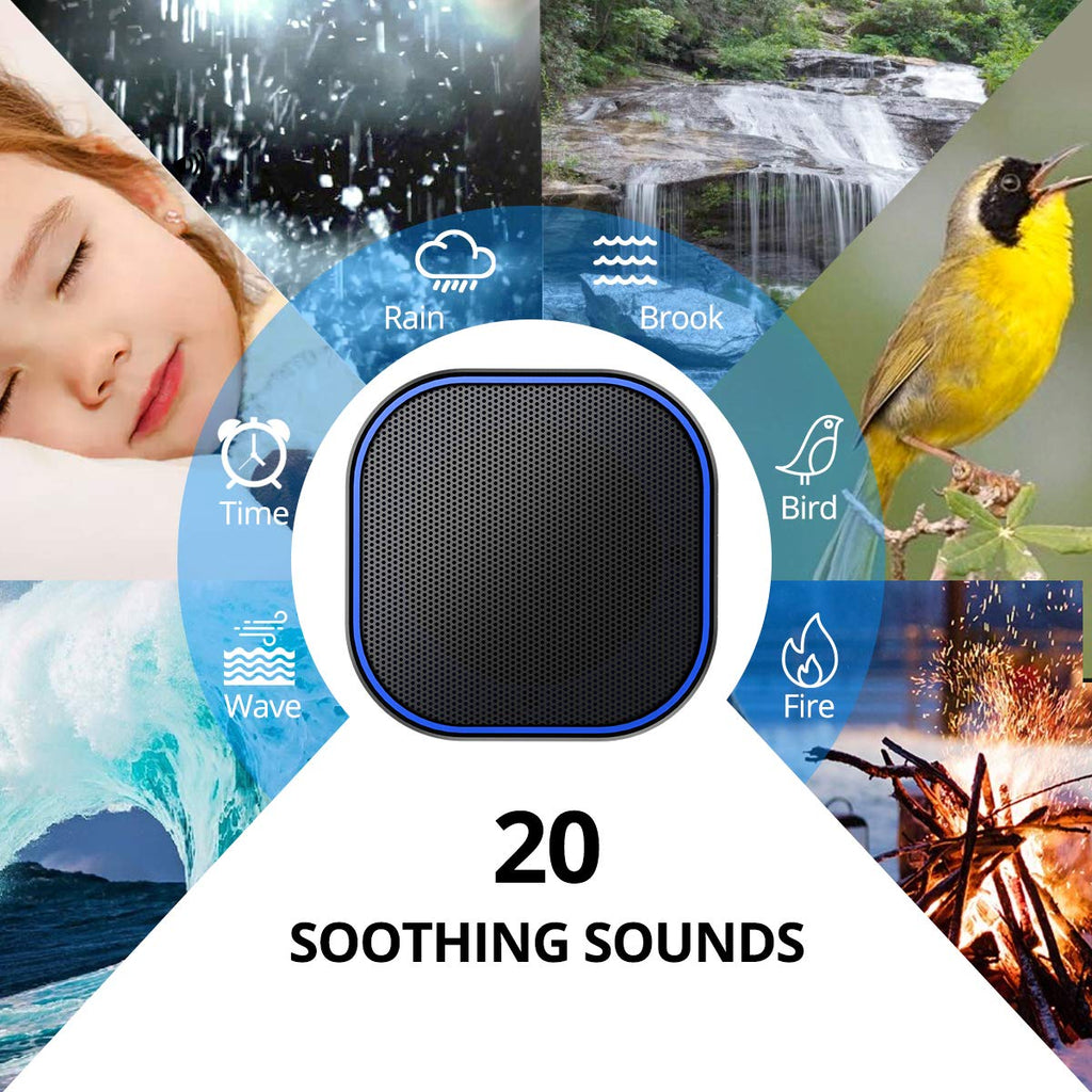 White Noise Machine with 20 Non Looping Sounds F178
