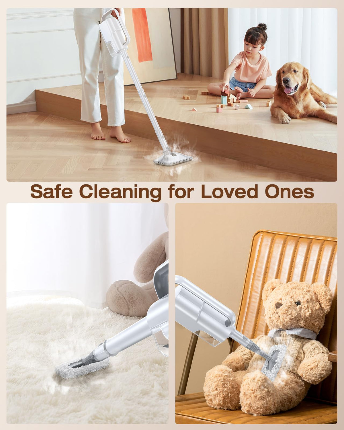 10-in-1 Detachable Handheld Steam Mop H960