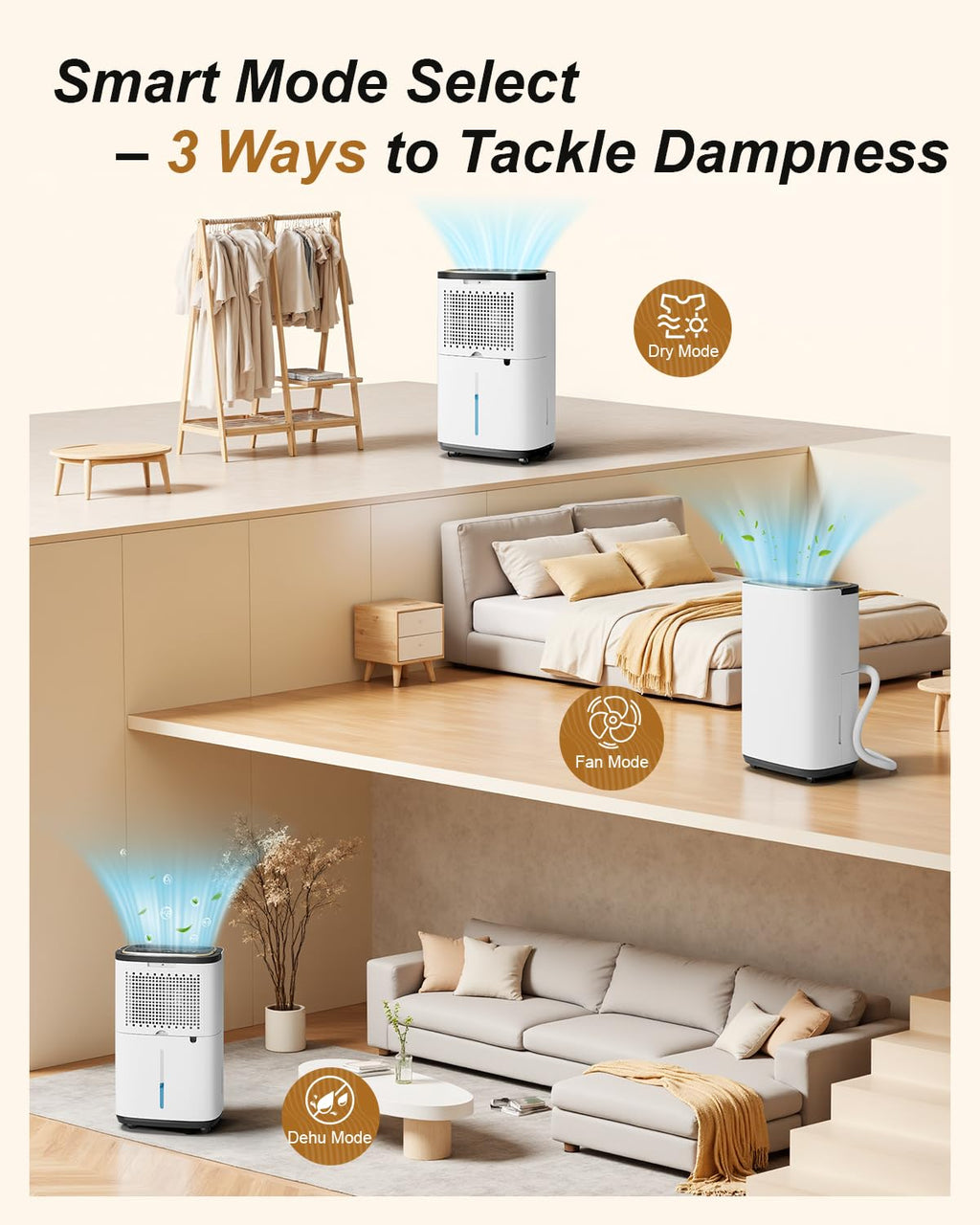5000 Sq. Ft. 50 Pint Dehumidifier with Drain Hose G20648