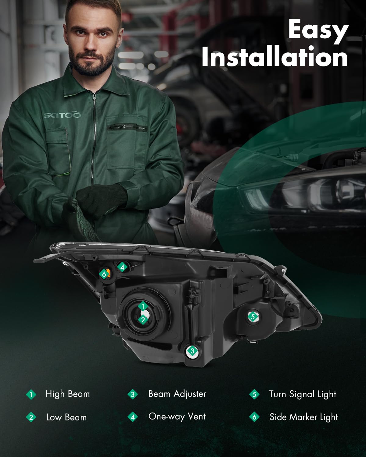 Headlight Assembly Set K697