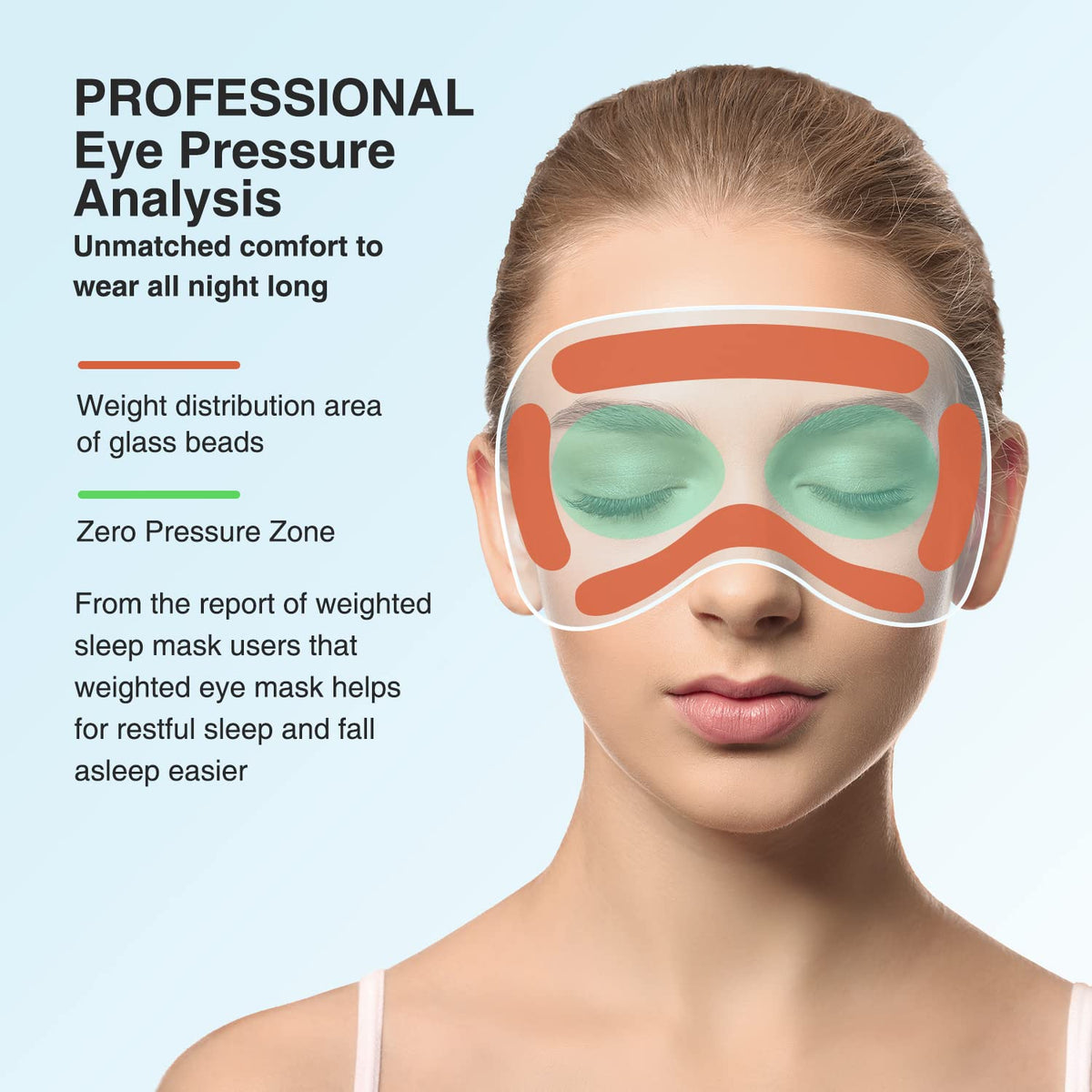 Weighted Sleep Mask 3D Eye Mask P624