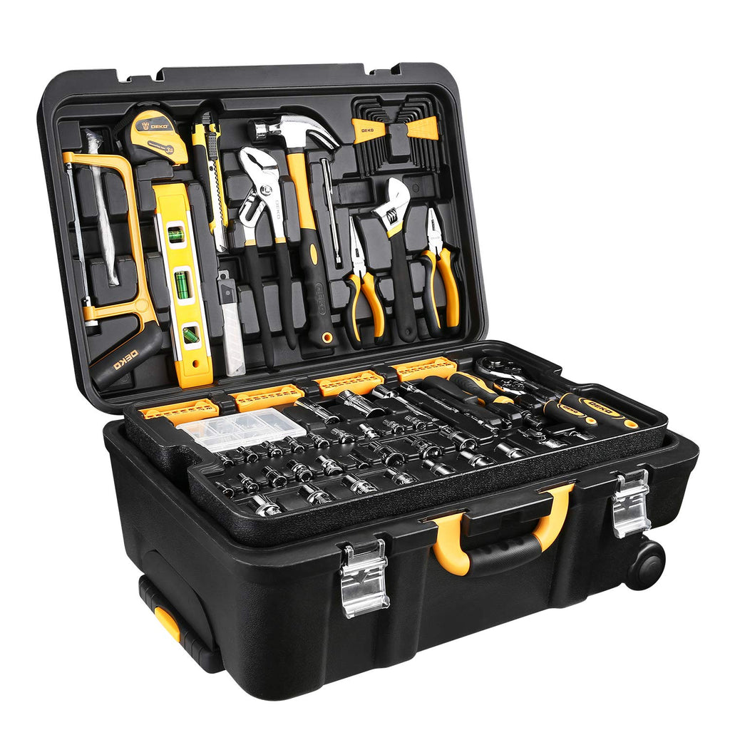 258 Piece Rolling Tool Box Socket Wrench Hand Tool Set L7666