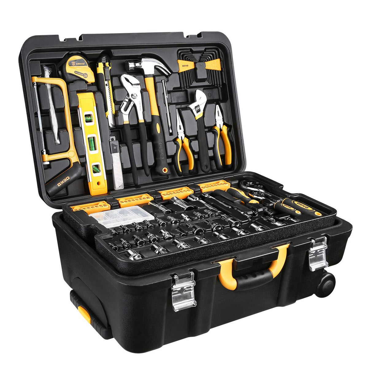 258 Piece Rolling Tool Box Socket Wrench Hand Tool Set L7666
