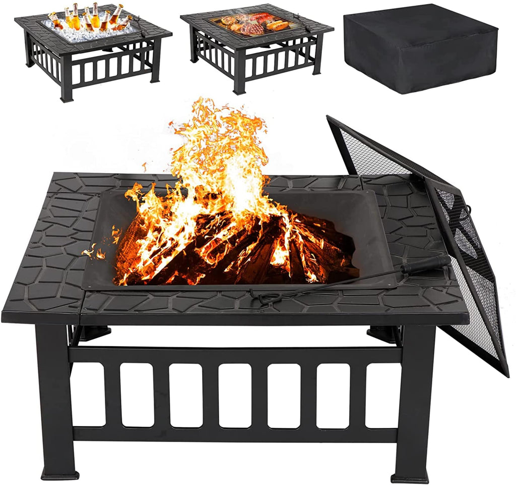 32 inch Wood Burning Outdoor Fire Pit G391162