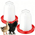 2 Pack 2 Gallon Plastic Poultry Waterer P8197