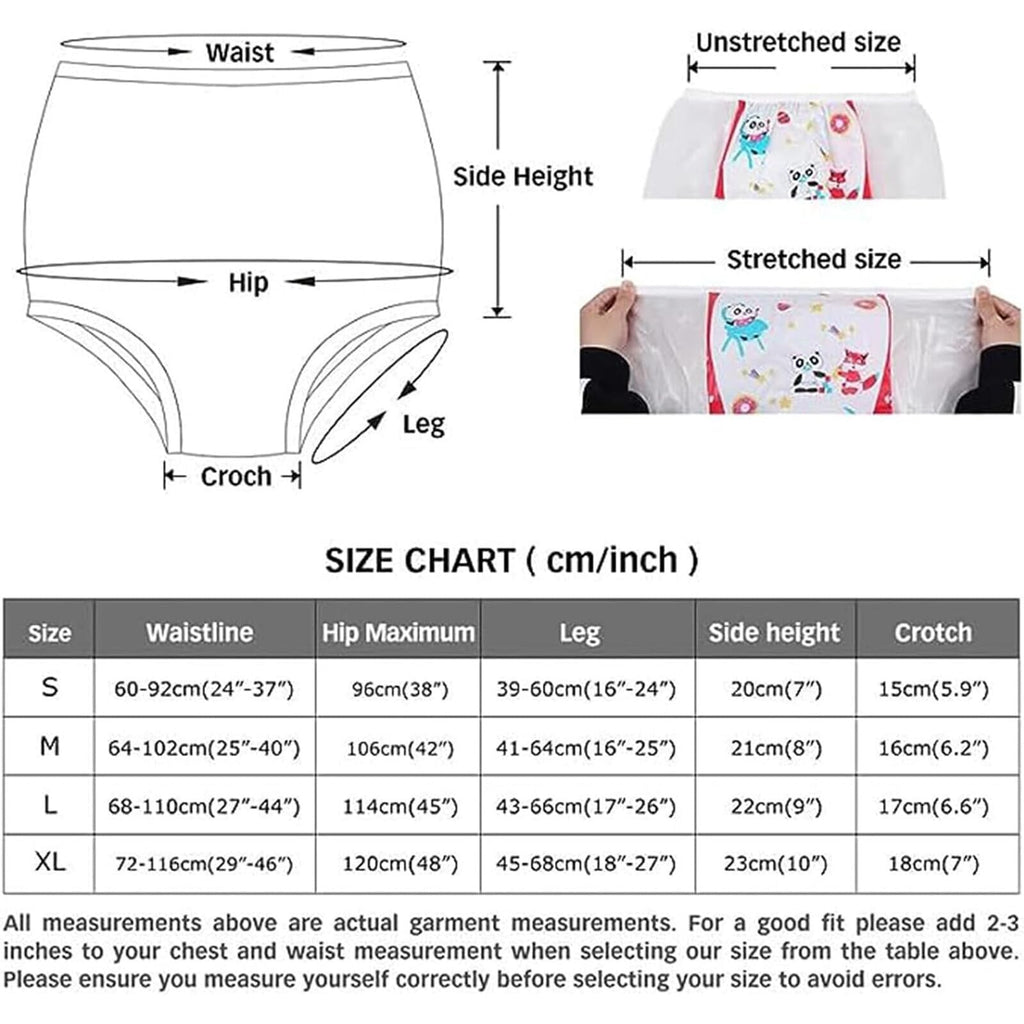 Adult Plastic Diaper Cover Waterproof Pull-On Incontinence Pants V965