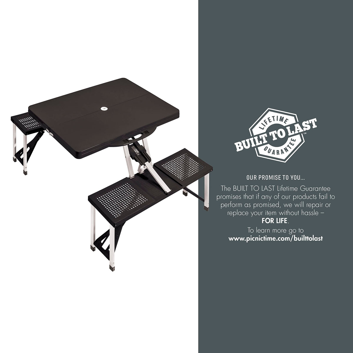 Portable Folding Picnic Table with Seats for 4 G794