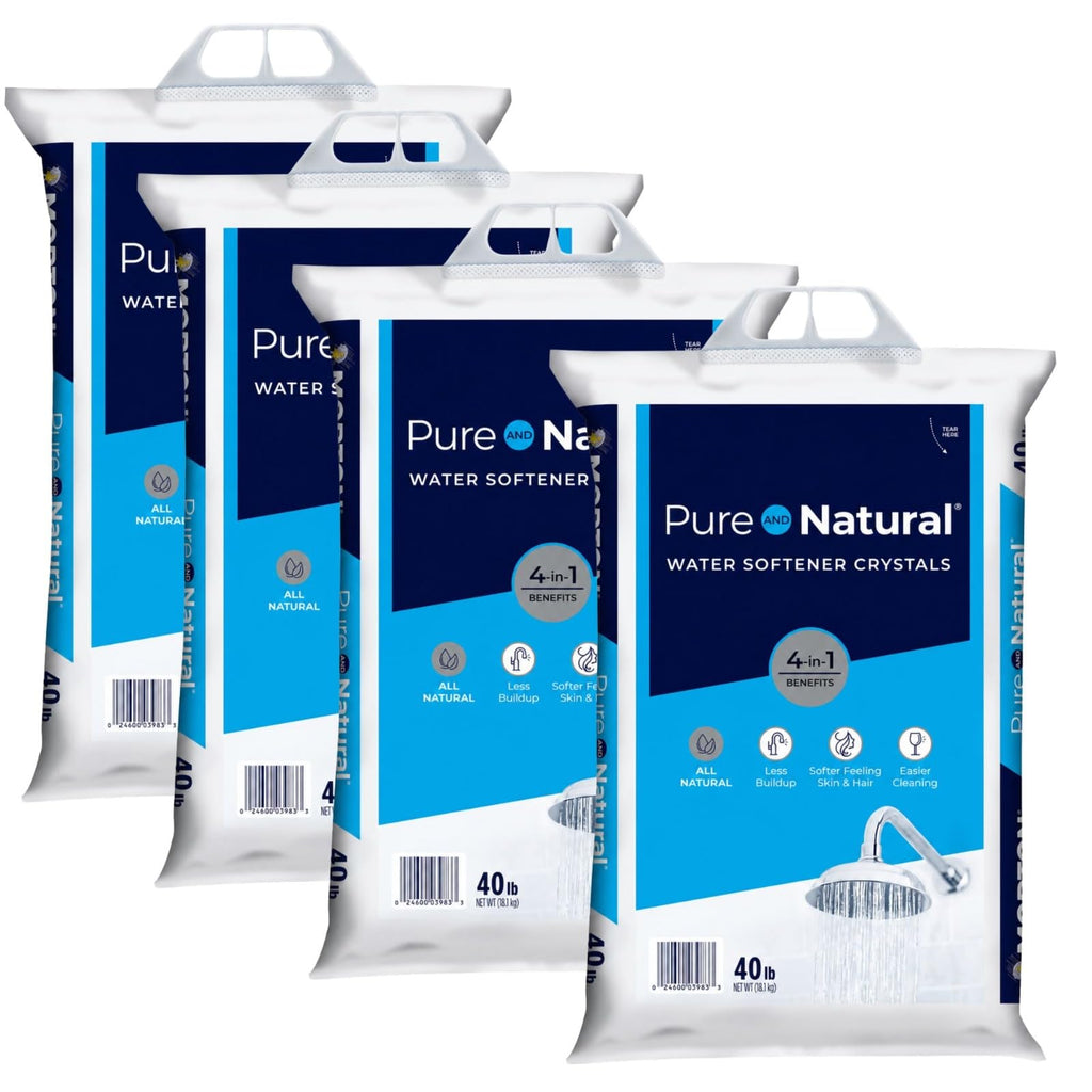 Water Softener Salt Crystals 40 lb 4 Pack E583955