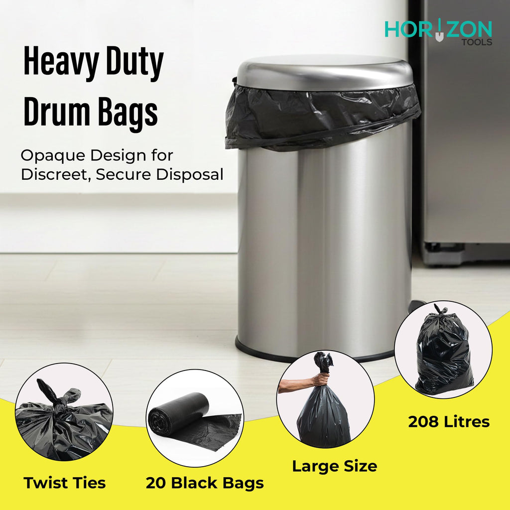 42 Gallon 3 Mil Black Heavy-Duty Trash Bags H3800