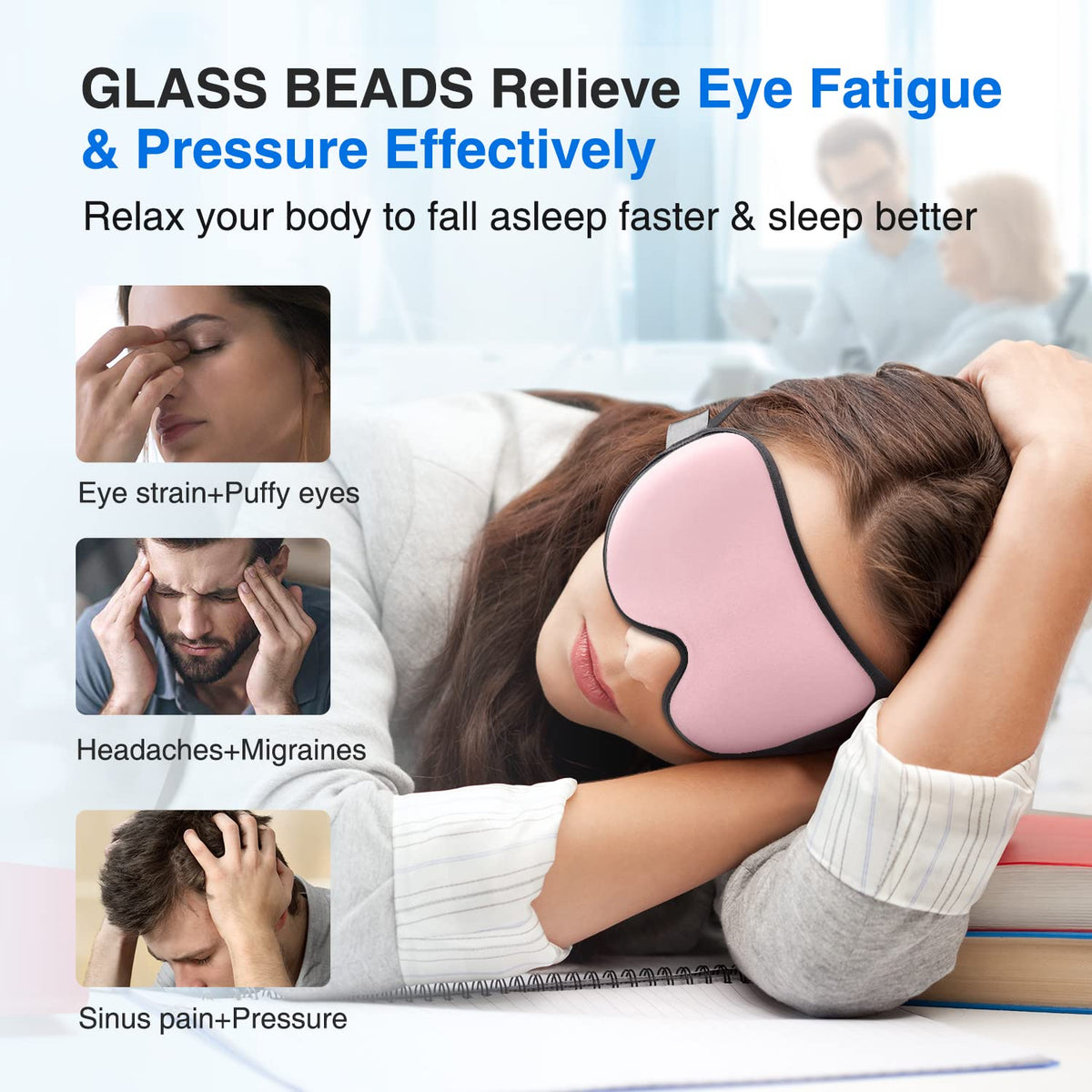 Weighted Sleep Mask 3D Eye Mask P624