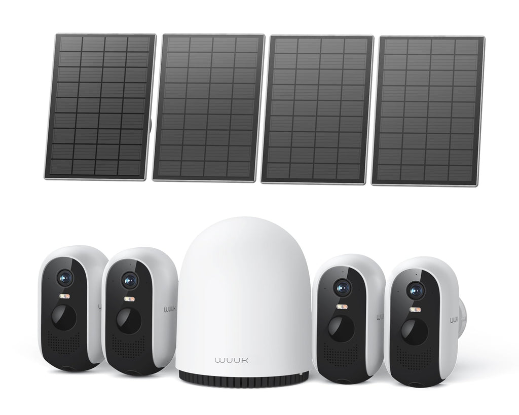 Solar Security Cameras Wireless Outdoor 2K Q566
