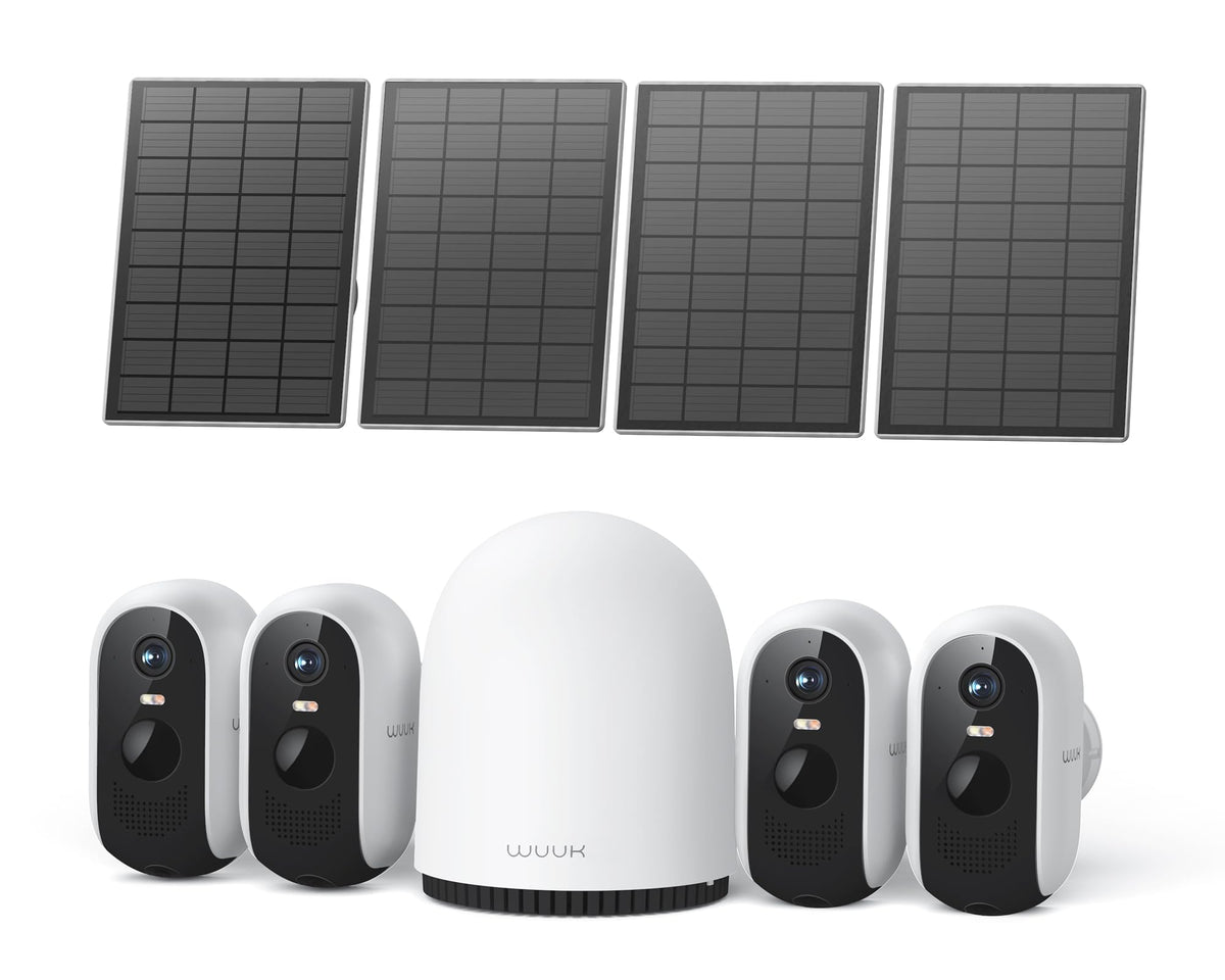 Solar Security Cameras Wireless Outdoor 2K Q566