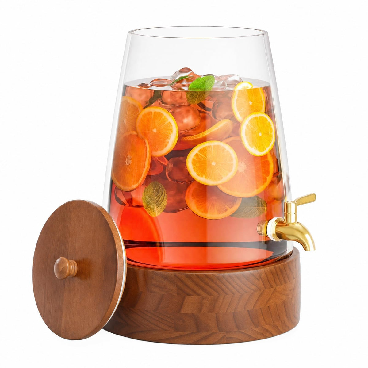 2 Gallon Glass Drink Dispenser with Spigot G83786