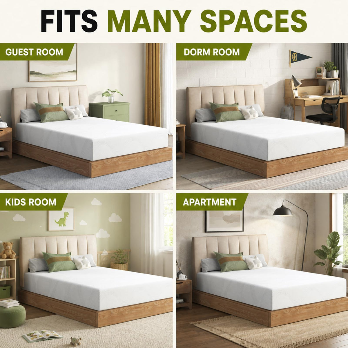 6 Inch Twin Memory Foam Mattress D934810