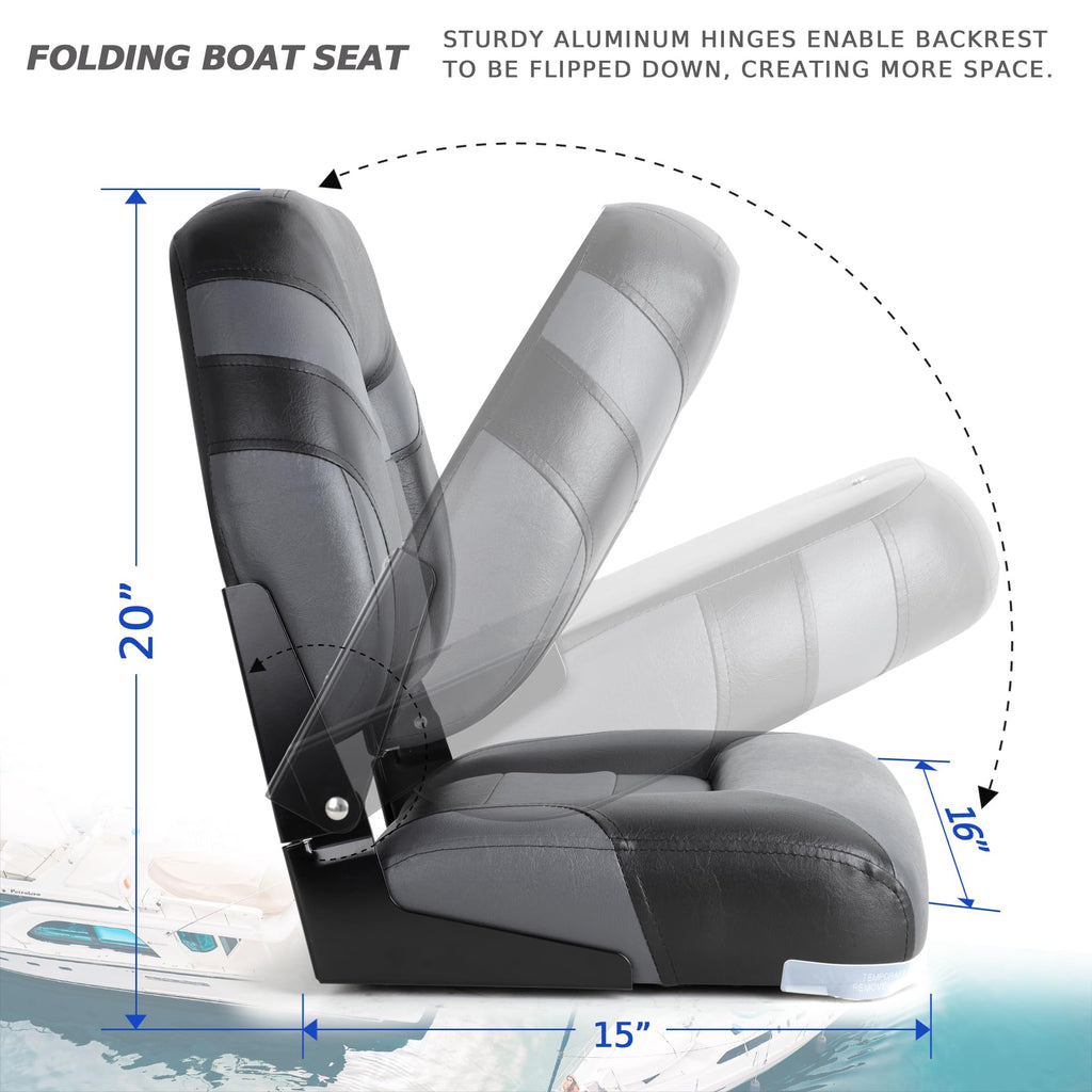 Low Back Folding Boat Seat 2 Pack H392