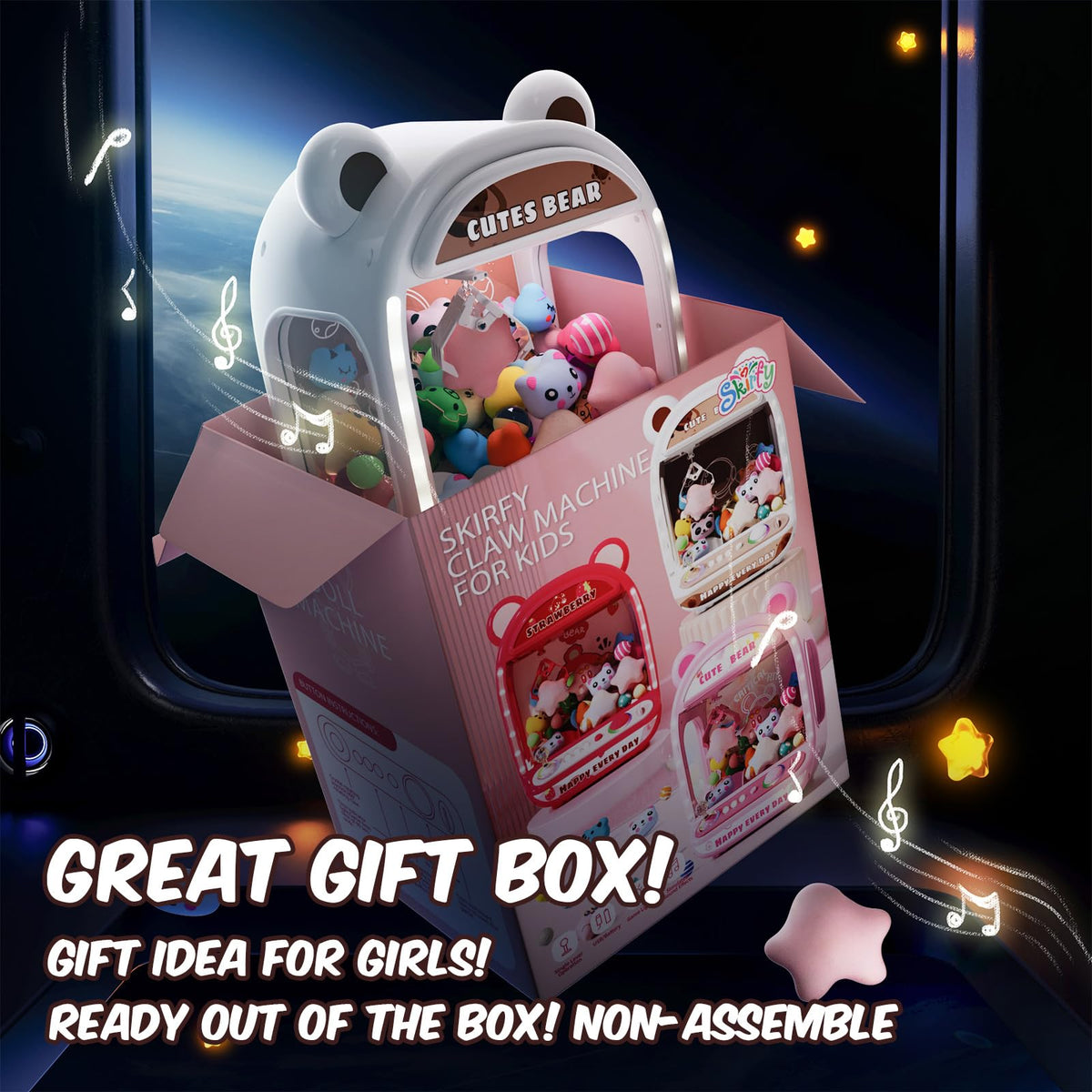 Claw Machine with Refill Toys & Prizes B9434