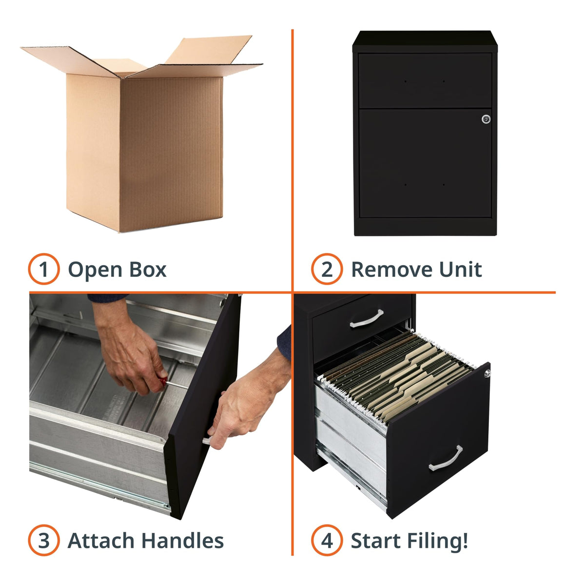 2 Drawer Locking Steel Filing Cabinet X814520