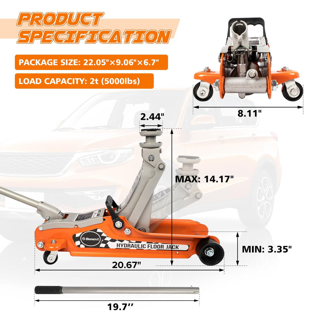 2.5 Ton Low Profile Racing Floor Jack D327