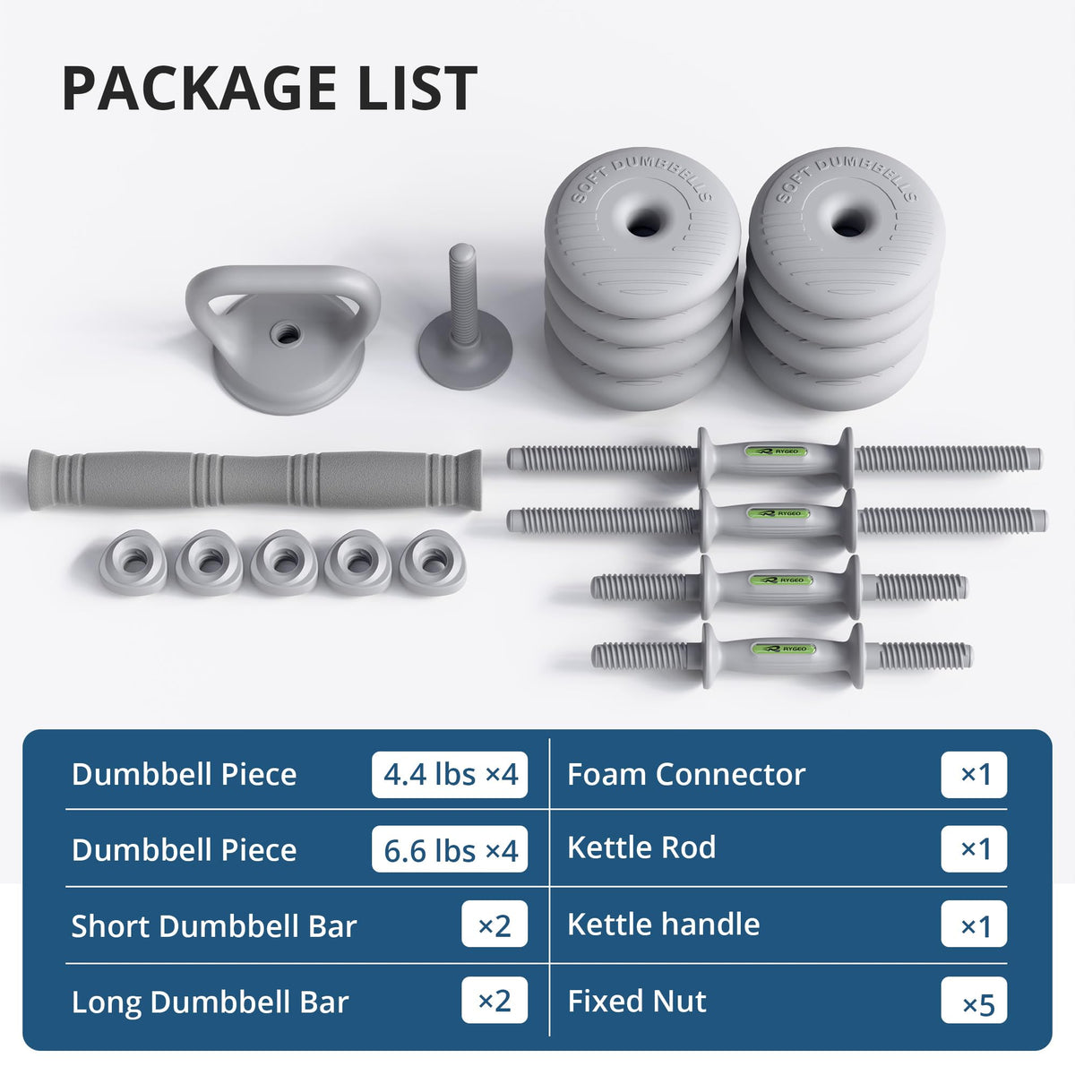 Adjustable Dumbbell Set with Connector K337505