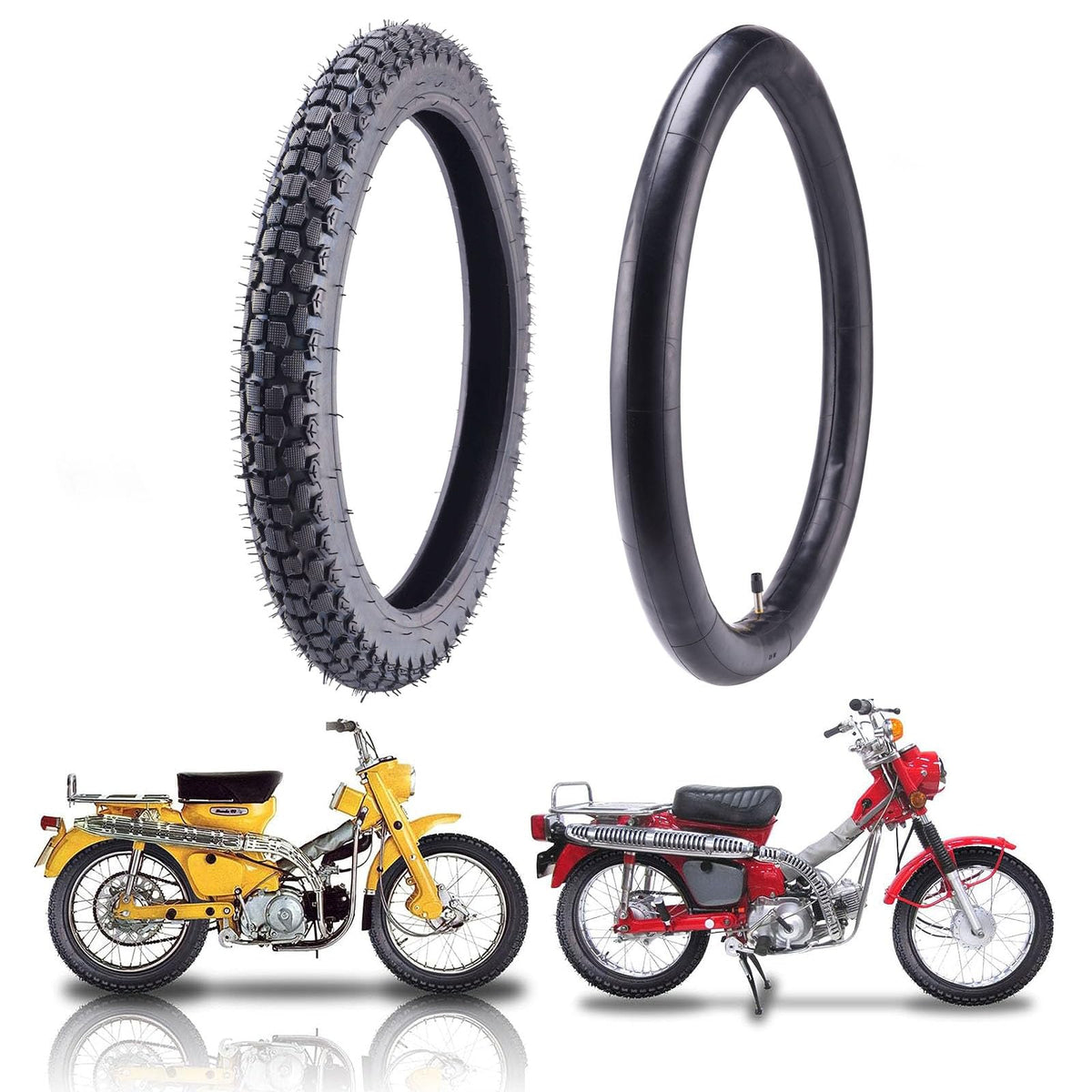 2.50/2.75-17 Motorcycle Tire and Inner Tube H9172