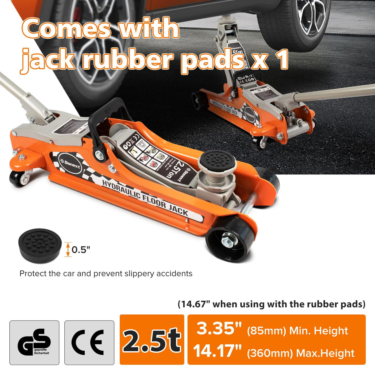 2.5 Ton Low Profile Racing Floor Jack D327
