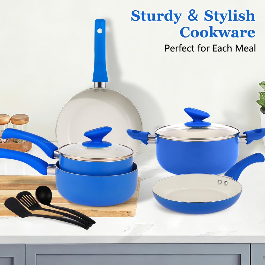 Ceramic Nonstick 12 Piece Cookware Set K9957