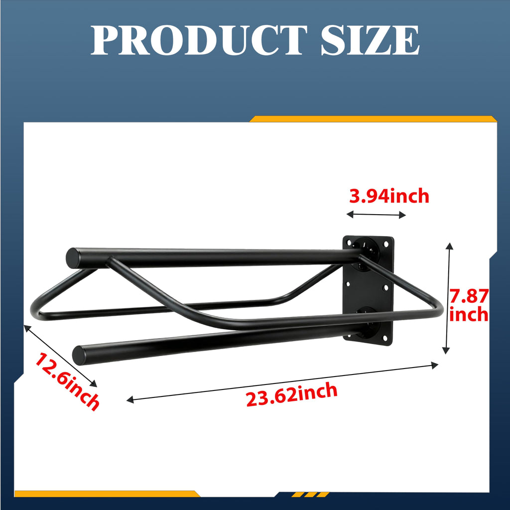 Wall Mount Metal Saddle Rack with Pad Bar V9941