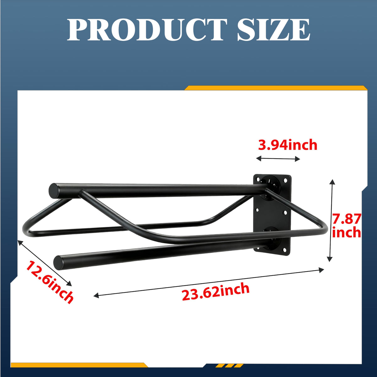 Wall Mount Metal Saddle Rack with Pad Bar V9941