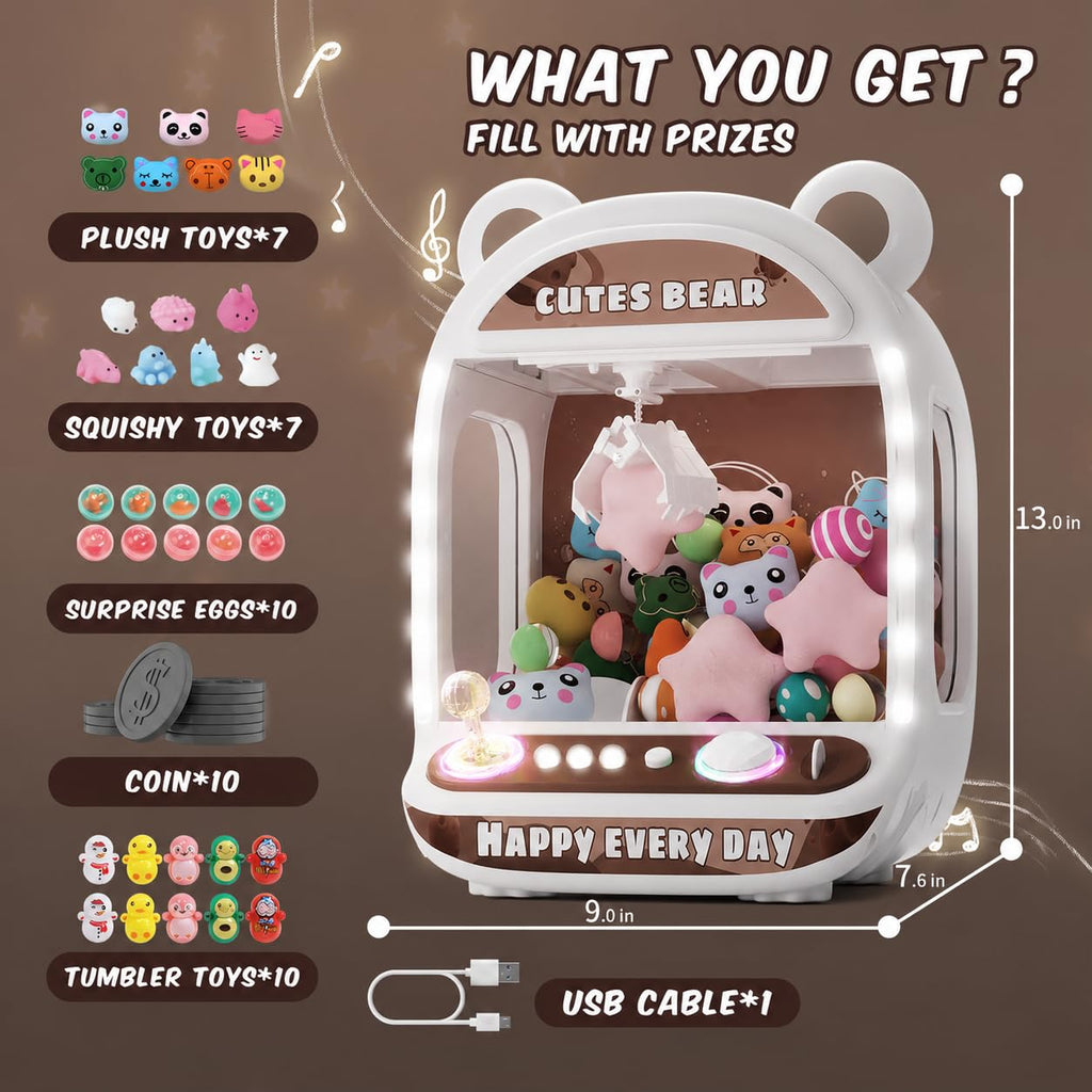 Claw Machine with Refill Toys & Prizes B9434