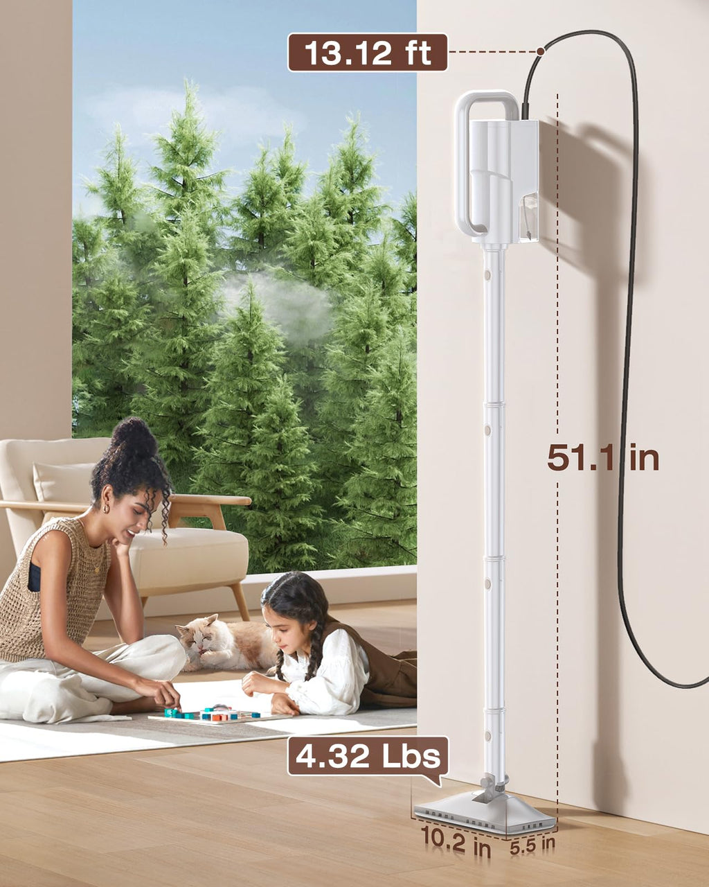 10-in-1 Detachable Handheld Steam Mop H960