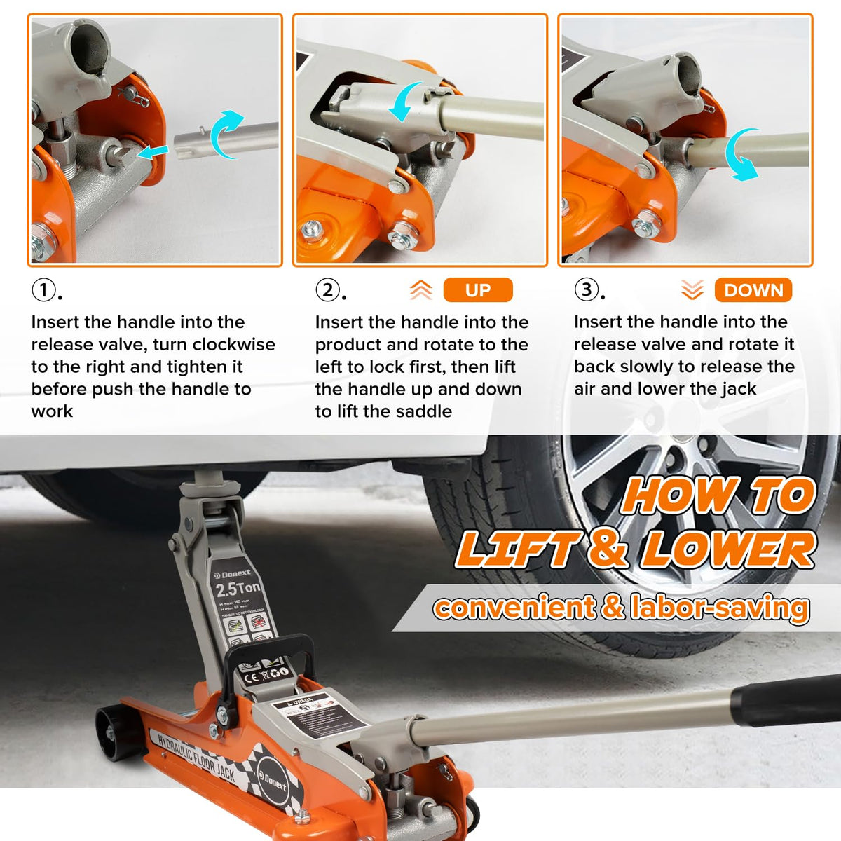 2.5 Ton Low Profile Racing Floor Jack D327