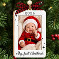 Baby's First Christmas Ornament 2026 Picture Frame Q464