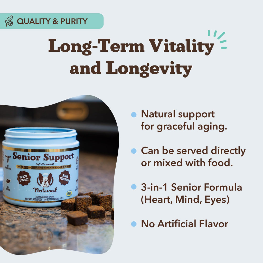 Senior Dog Supplements Vitamins Chew 90 cnt P618424