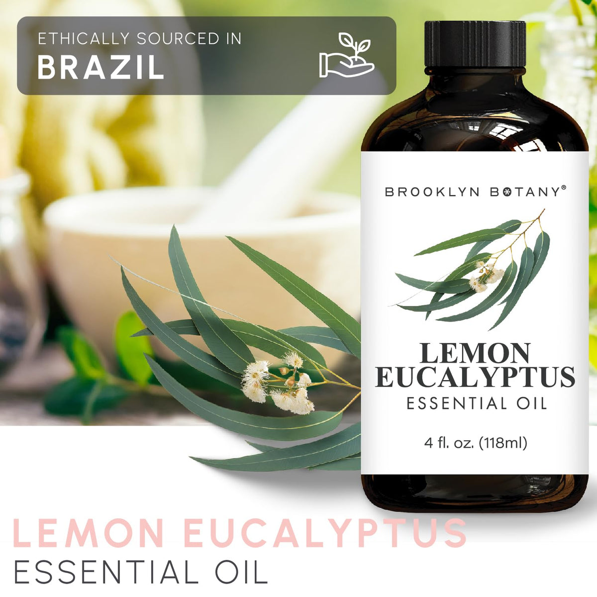 Lemon Eucalyptus & Lavender Essential Oils 4 Fl Oz Pack of 2 G6704