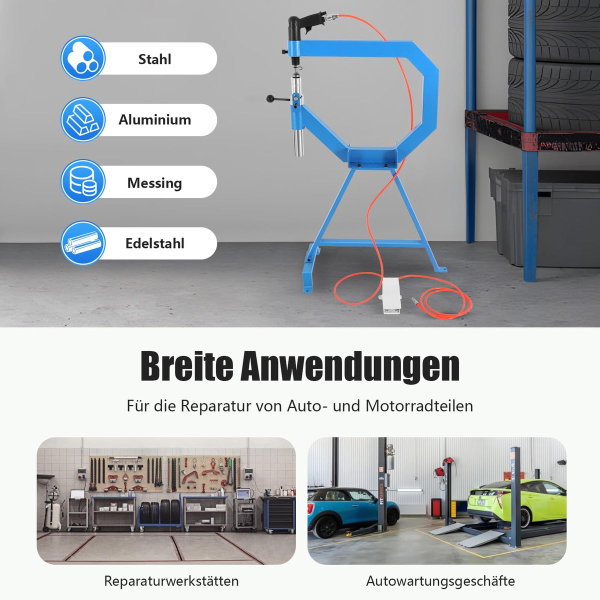 Pneumatic Planishing Hammer with Pedal and Stand W709