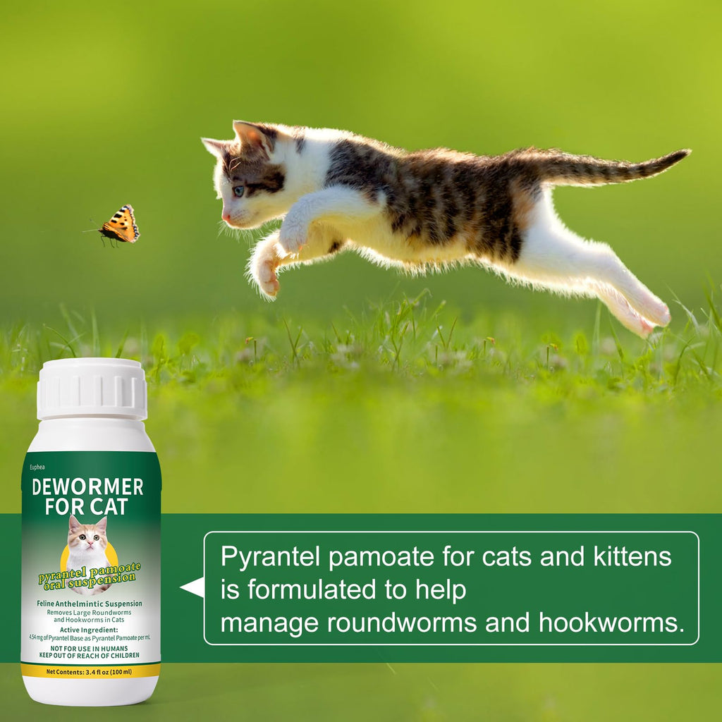 Pyrantel Pamoate Oral Suspension for Cats & Kittens, 100 mL Z1011