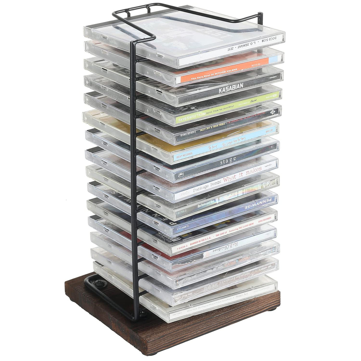 Black Metal CD Storage Rack N71567