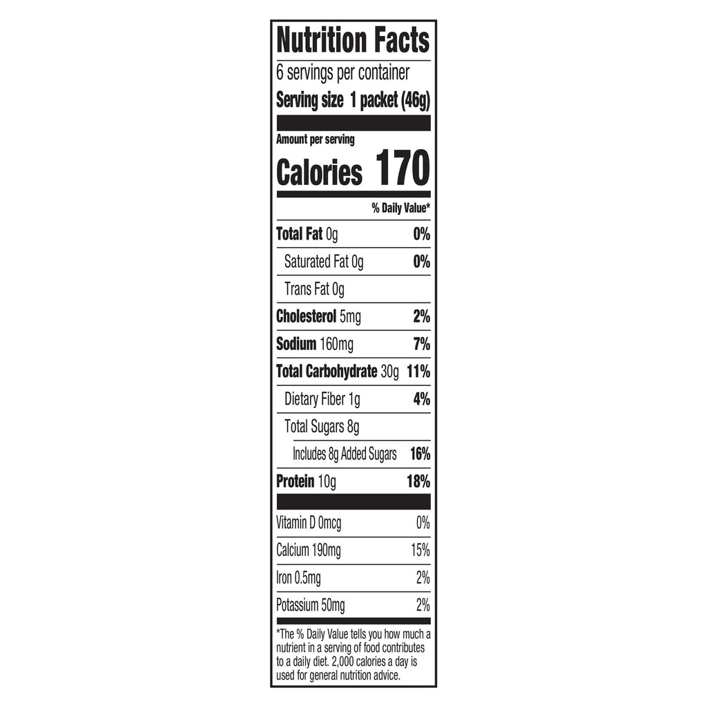 Instant High Protein Hot Cereal, Maple Brown Sugar, 12 Packets Z7922
