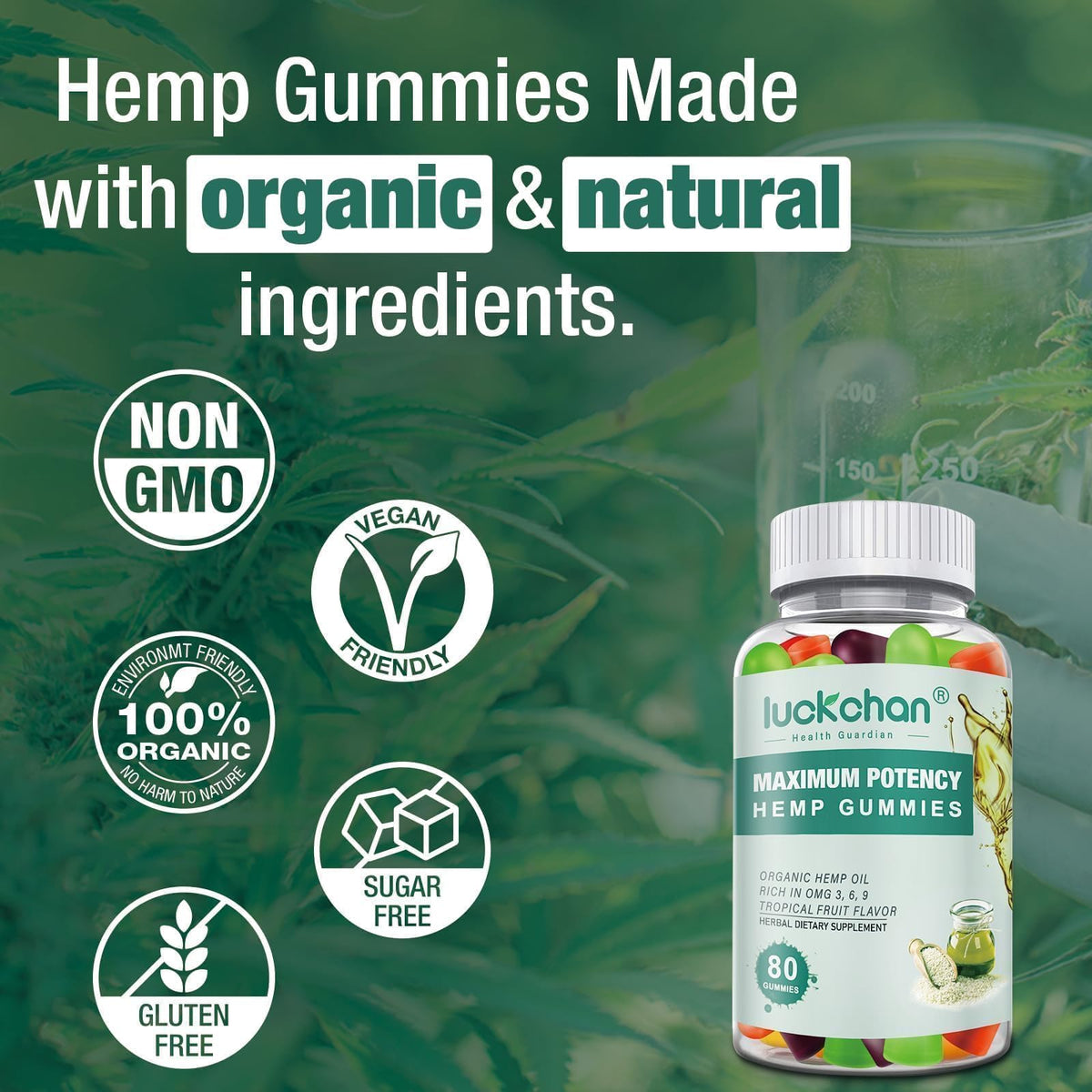 Hemp Gummies High Potency Organic Y42191