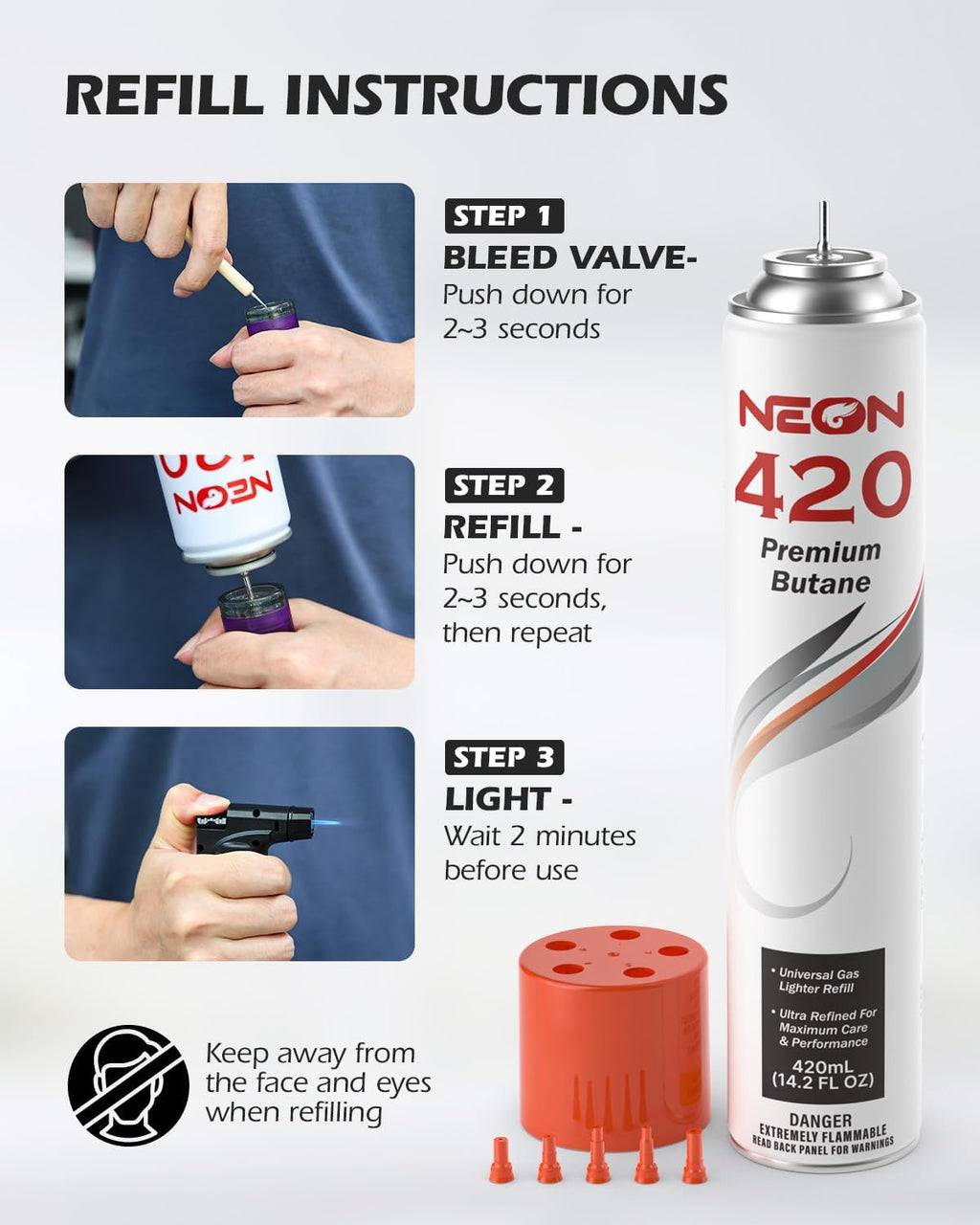 420ml Butane Refill 12 Cans Q232
