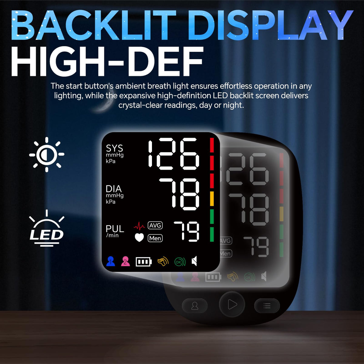 Electronic Blood Pressure Monitor with 9~17 inch Cuff W11833