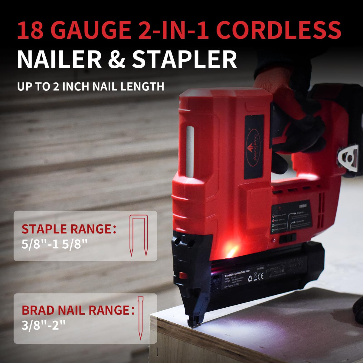 18G Cordless Brad Nailer W95068