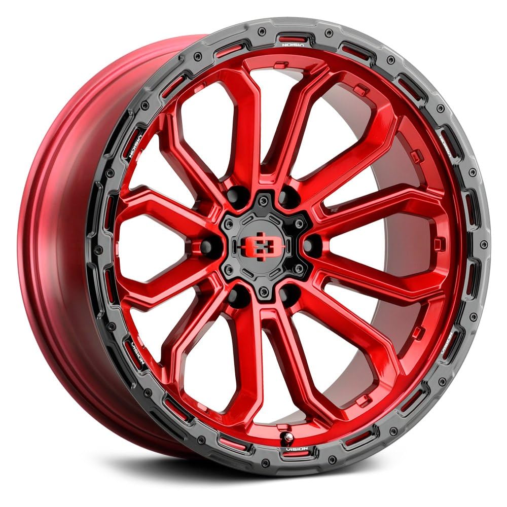 20x9 6x5.5" +12mm Red Wheel Rim N4331