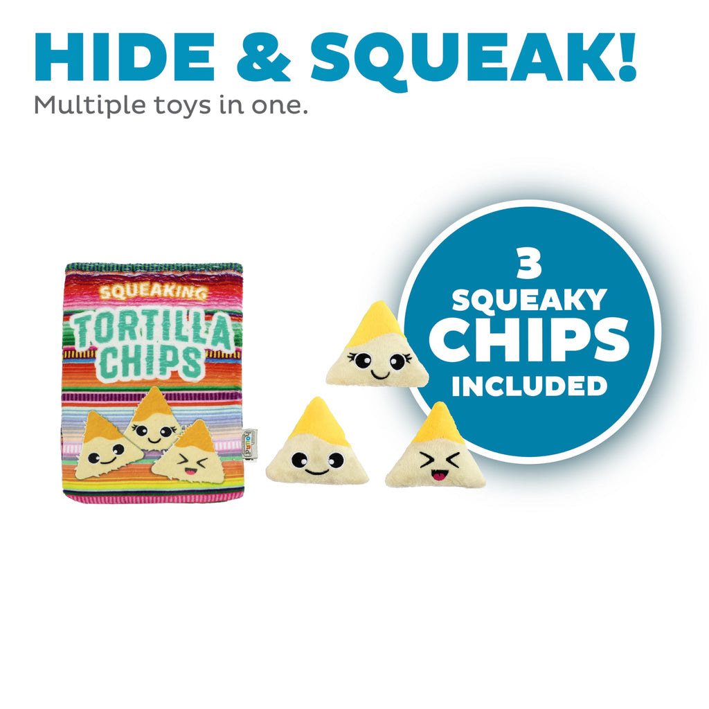 Tortilla Chips Puzzle Squeaky Dog Toys W479