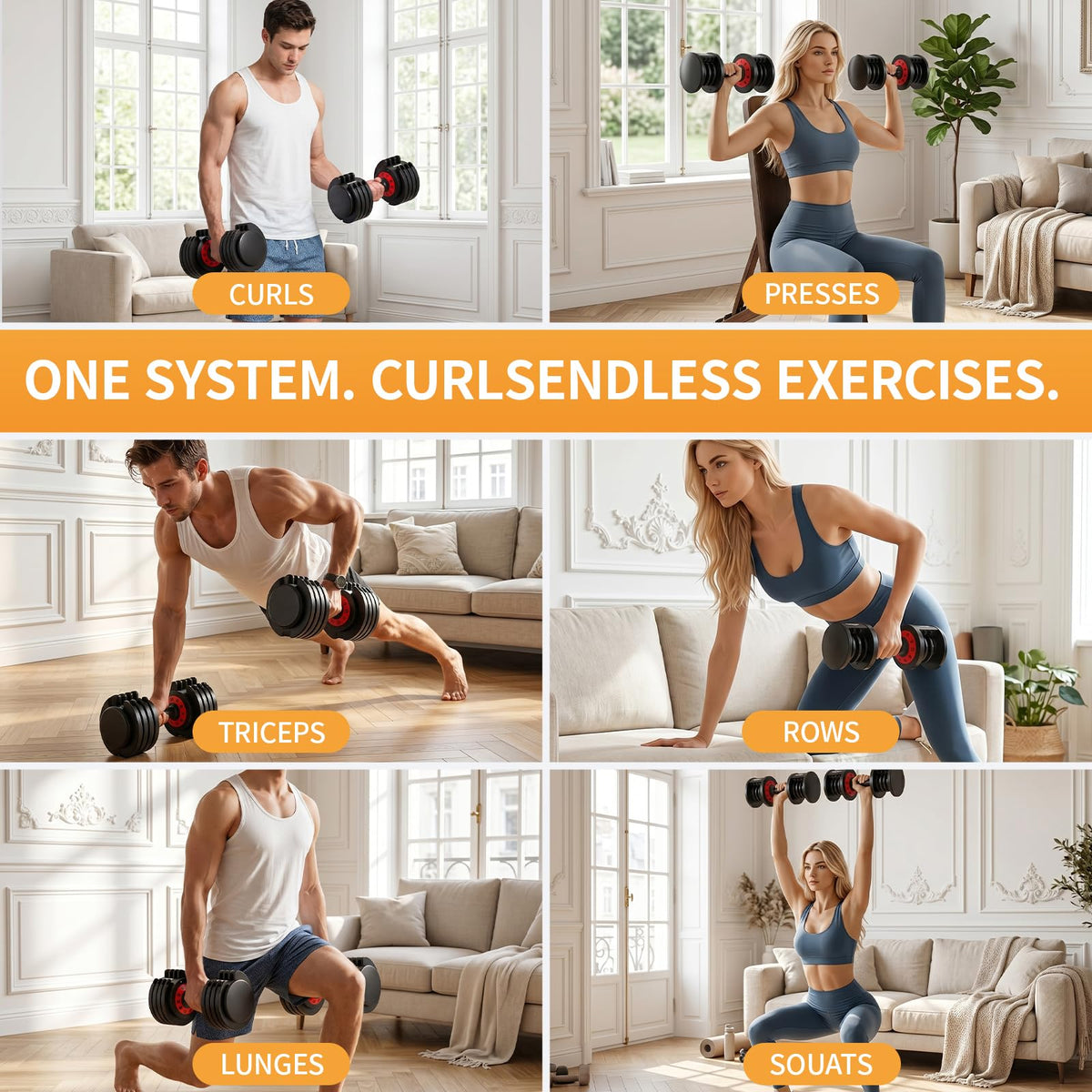 Adjustable Dumbbell Set of 2 with Storage Box K2181