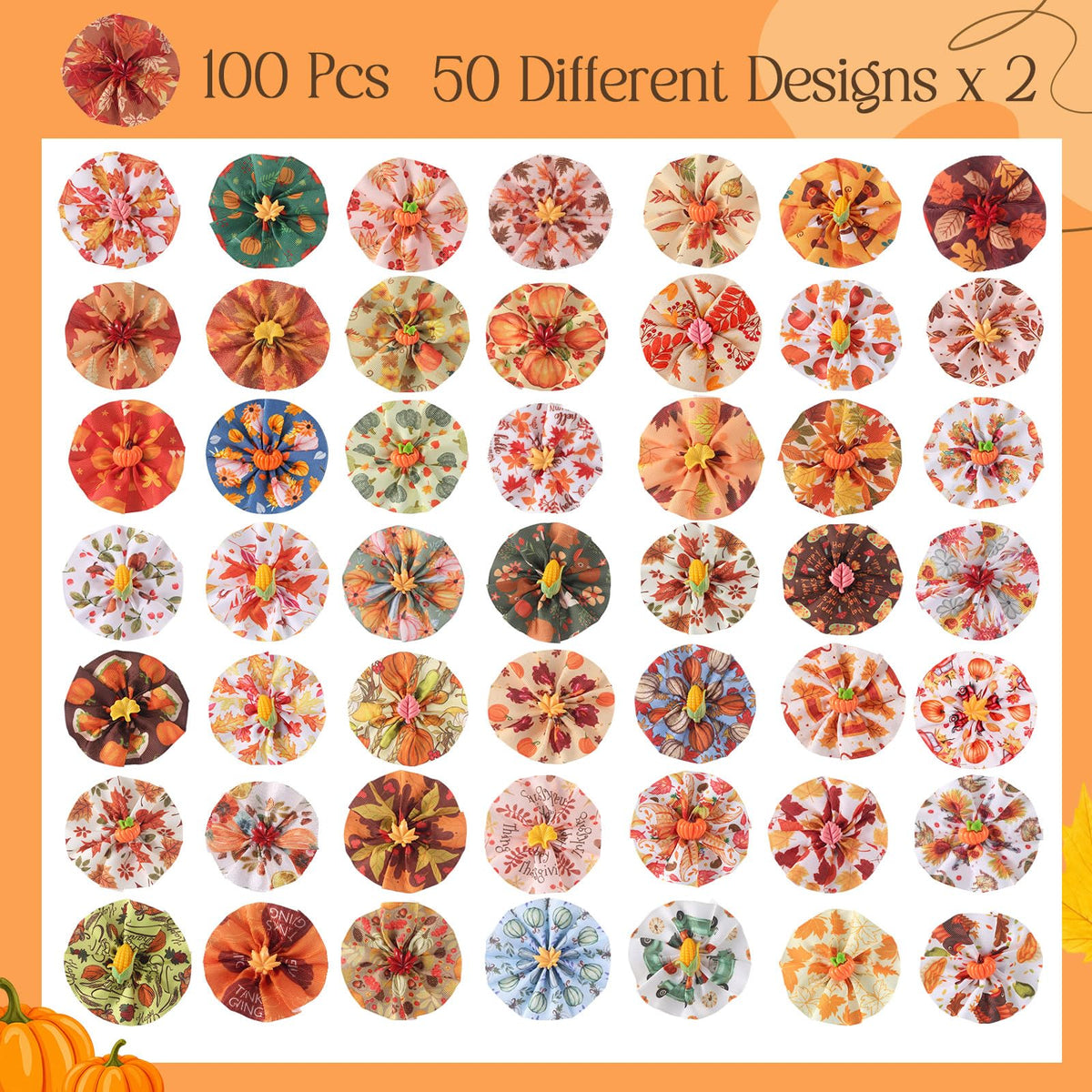 100 Pcs Pet Collar Flowers Charms B59170