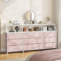 Pink 9 Fabric Drawer Dresser T80653