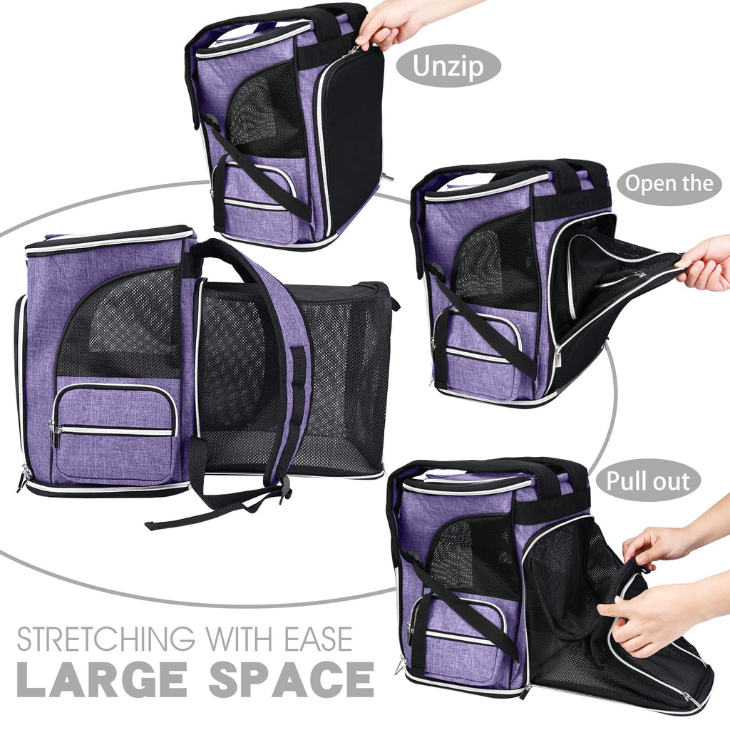 Expandable Ventilated Pet Carrier Backpack T64121