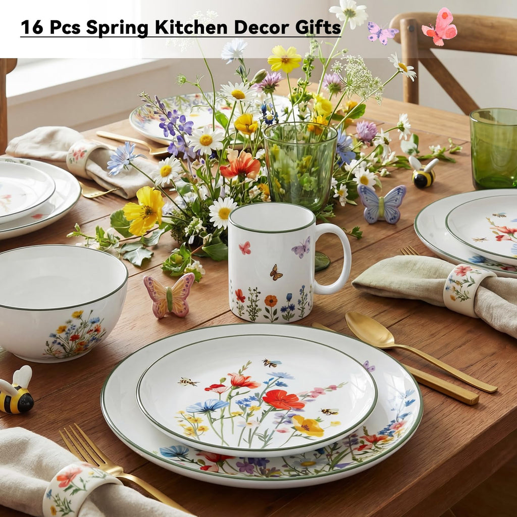 16 Pcs Ceramic Dinnerware Set Q7610